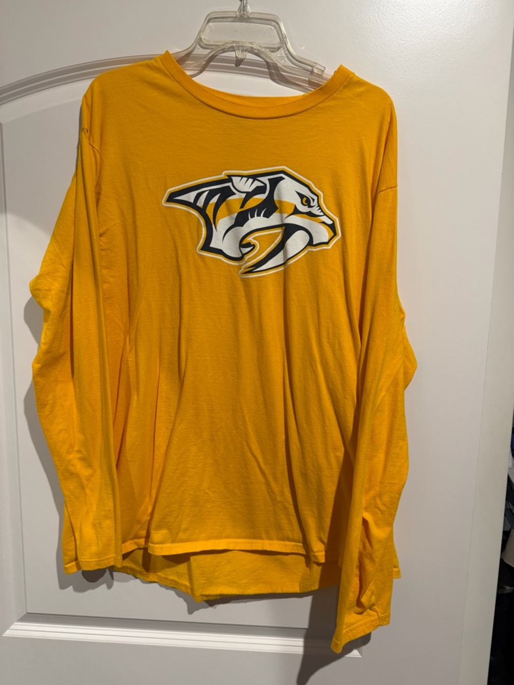 Nashville Predators Fanatics Long Sleeve Tee XL NHL Gold Shirt